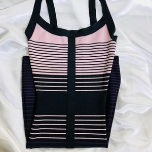 BCBG Pink Stripe Bandage Dress